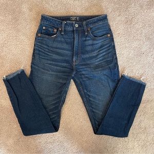 Dark Wash Abercrombie & Fitch High Rise Slim Jean
